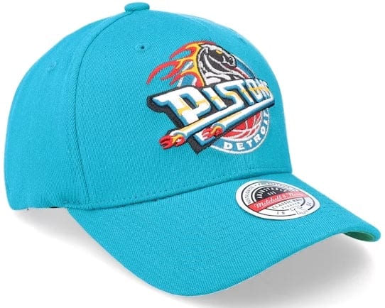 Mitchell & Ness Hat Detroit Pistons Ground 2.0 Teal Snapback 195563837924
