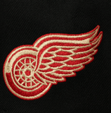 Mitchell & Ness Hat Detroit Red Wings Black Cream Script Snapback Hat