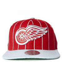 Mitchell & Ness Hat Detroit Red Wings Pinstripe Snapback 195563703052