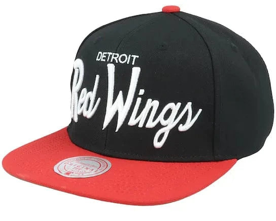 Mitchell & Ness Hat Detroit Red Wings Vintage Script Snapback 195563580295