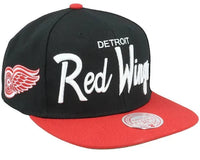 Mitchell & Ness Hat Detroit Red Wings Vintage Script Snapback 195563580295