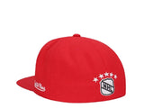 Mitchell & Ness Hat Red Wings 50th Anniversary Vintage Edition Dynasty Fitted Hat