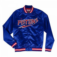 Mitchell & Ness Jacket Detroit Pistons Hardwood Classics Throwback Wordmark Raglan Full-Snap Jacket