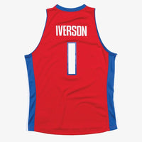 Mitchell & Ness Jersey Allen Iverson Red Detroit Pistons 2008/09 Hardwood Classics Swingman Player Jersey