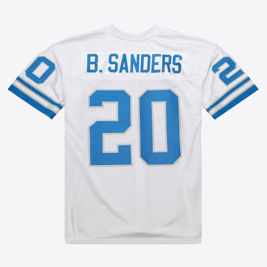 Barry Sanders White Detroit Lions 1994 Authentic Jersey