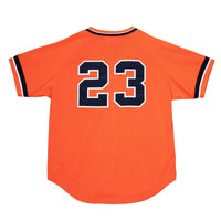 Mitchell & Ness Jersey Detroit Tigers Kirk Gibson Orange Cooperstown Collection Mesh BP Button-Up Jersey