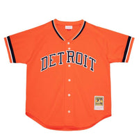 Mitchell & Ness Jersey Detroit Tigers Kirk Gibson Orange Cooperstown Collection Mesh BP Button-Up Jersey