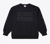 Mitchell & Ness Sweater Detroit Pistons Black Phantom Fleece Sweatshirt