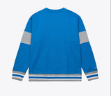 Mitchell & Ness Sweatshirt Detroit Lions Blue/Grey Fleece Crew Neck