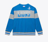 Mitchell & Ness Sweatshirt Detroit Lions Blue/Grey Fleece Crew Neck