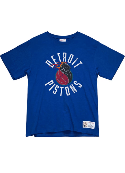 Mitchell & Ness T-Shirt Detroit Pistons Blue Legendary Slub S/S T-Shirt