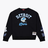 Mitchell & Ness Women's Women's Detroit Lions Black Premium Fleece Sweatshirt