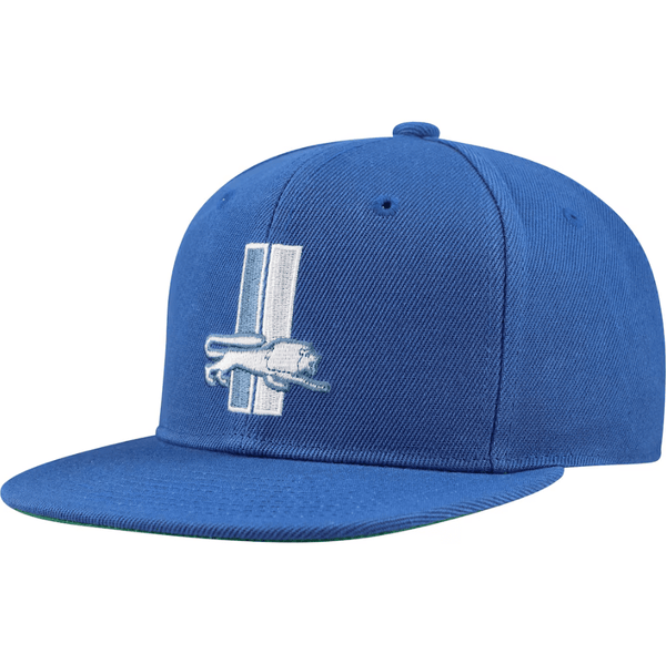 Mitchell & Ness Youth Apparel YOUTH - Blue Detroit Lions Gridiron Classics Ground Snapback Hat 196503581273