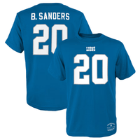 Mitchell & Ness Youth T-Shirt Youth - Barry Sanders Detroit Lions Name & Number T-Shirt