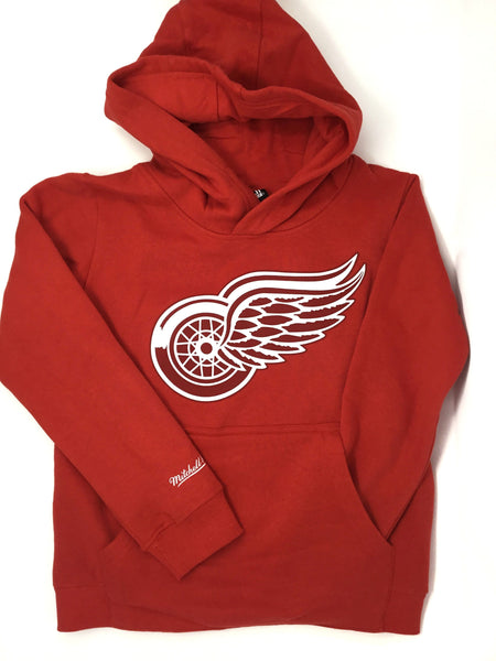 Mitchell & Ness Youth Youth Apparel Youth Detroit Red Wings Team Logo Hoodie