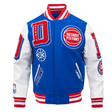 NBA Detroit Pistons Mashup Rib Wool Varsity Jacket