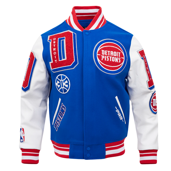 NBA Detroit Pistons Mashup Rib Wool Varsity Jacket