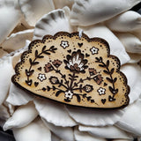 Pole Cat Club Pierogi Polish Folk Art Ornament Laser Engraved Wood