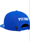 Pro Standard Hat Detroit Pistons Blue Classic Logo Men's Snapback Hat 198530344012