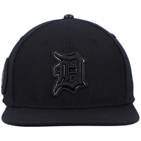 Pro Standard Hat Detroit Tigers Triple Black Wool Snapback Hat 198530736497