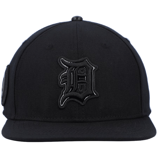 Pro Standard Hat Detroit Tigers Triple Black Wool Snapback Hat 198530736497