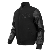 Pro Standard Jacket Detroit Lions NFL Triple Black Men's Wool Varsity Jacket