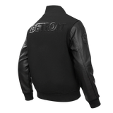 Pro Standard Jacket Detroit Lions NFL Triple Black Men's Wool Varsity Jacket