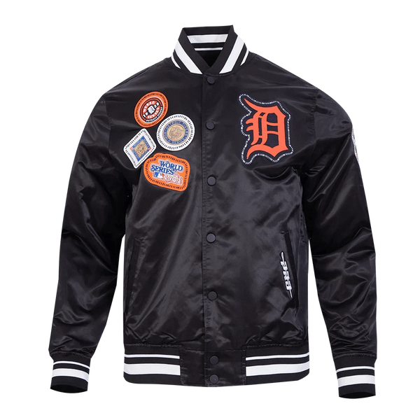 Pro Standard Jacket MLB Detroit Tigers DIY Pick Stitch Men's Rib Satin Jacket