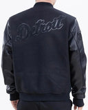 Pro Standard Jacket MLB Detroit Tigers Triple Black Logo Men's Varsity Jacket