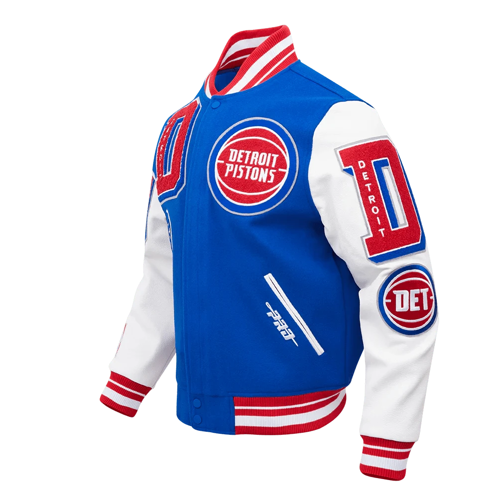 NBA Detroit Pistons Mashup Rib Wool Varsity Jacket