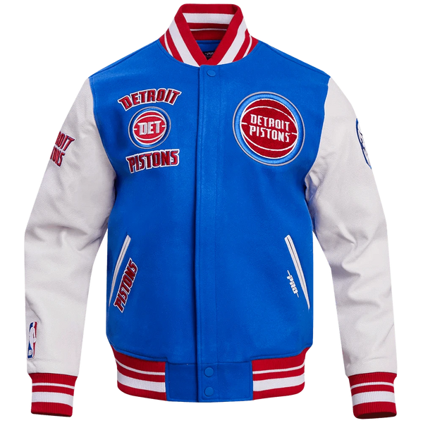 Pro Standard Jacket NBA Detroit Pistons Retro Classic Men's Rib Wool Varsity Jacket