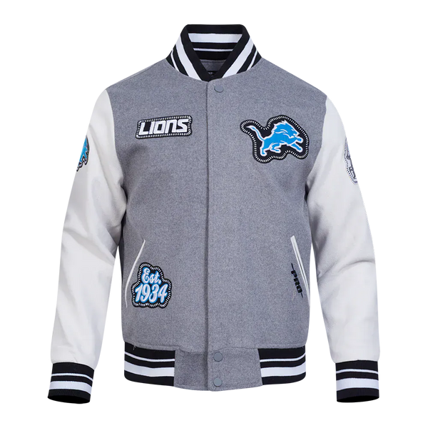 Pro Standard Jacket NFL Detroit Lions DIY Pick Stitch Men's Rib Wool Varsity Jacket