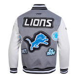 Pro Standard Jacket NFL Detroit Lions DIY Pick Stitch Men's Rib Wool Varsity Jacket