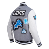 Pro Standard Jacket NFL Detroit Lions DIY Pick Stitch Men's Rib Wool Varsity Jacket