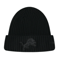 Pro Standard knit hat Detroit Lions Triple Black Knit Hat 196541194961