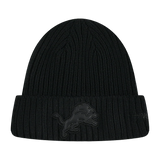 Pro Standard knit hat Detroit Lions Triple Black Knit Hat 196541194961