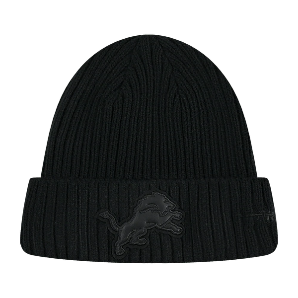 Pro Standard knit hat Detroit Lions Triple Black Knit Hat 196541194961