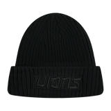 Pro Standard knit hat Detroit Lions Triple Black Knit Hat 196541194961