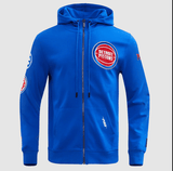 Pro Standard NBA Detroit Pistons Classic Chenille Men's Full Zip Hoodie