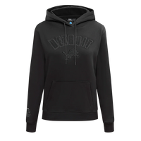 Pro Standard Women's NFL Detroit Lions Triple Black Women's FLC PO Hoodie