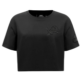 Pro Standard Women's NFL Detroit Lions Triple Black Women's Single Jersey Boxy Tee