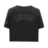 Pro Standard Women's NFL Detroit Lions Triple Black Women's Single Jersey Boxy Tee
