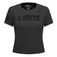 Pro Standard Women's NFL Detroit Lions Triple Black Women's Slim Fit Tee