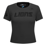 Pro Standard Women's NFL Detroit Lions Triple Black Women's Slim Fit Tee