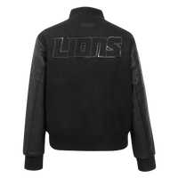 Pro Standard Women's NFL Detroit Lions Triple Black Women's Wool Varsity Jacket