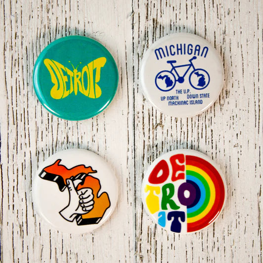 Rainbow 4 Button Pack