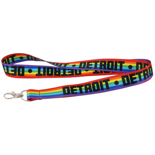 Detroit Rainbow Lanyard