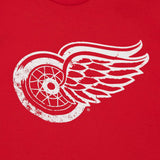 Distressed Logo Tee Detroit Red Wings