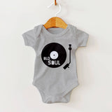 Rock Scissor Paper onesie Vinyl Record Old Soul Turntable Music Lover Baby Bodysuit 95801857