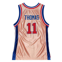 Womens 75th Anniversary Rose Gold Swingman Isiah Thomas Detroit Pistons 1982-83 Jersey